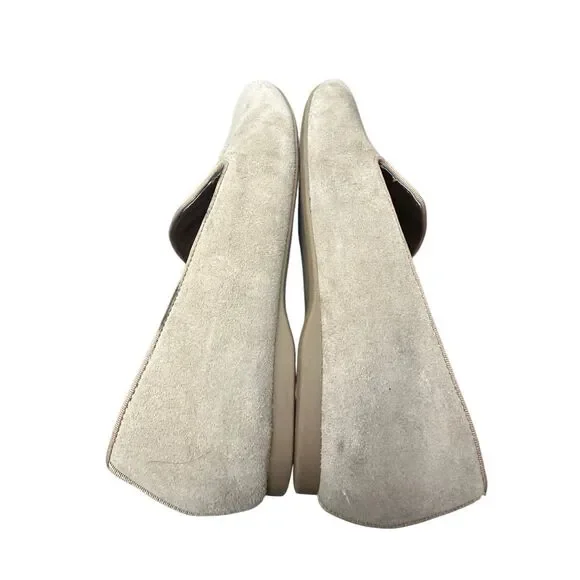 Birdies Starling Latte Suede Womens Loafers Flats Tan Soft Leather Classic Size - Picture 6 of 10